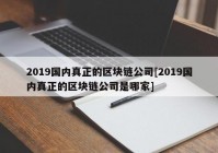 2019国内真正的区块链公司[2019国内真正的区块链公司是哪家]